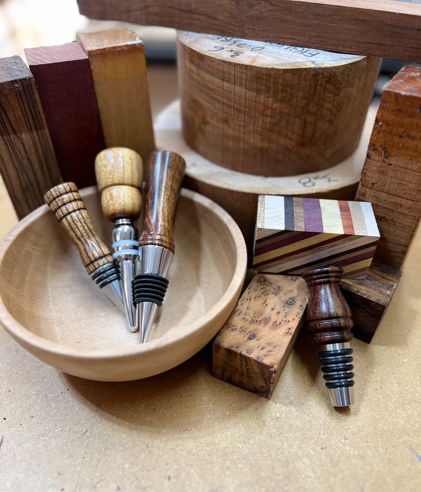 Wine and whiskey bottle stoppers